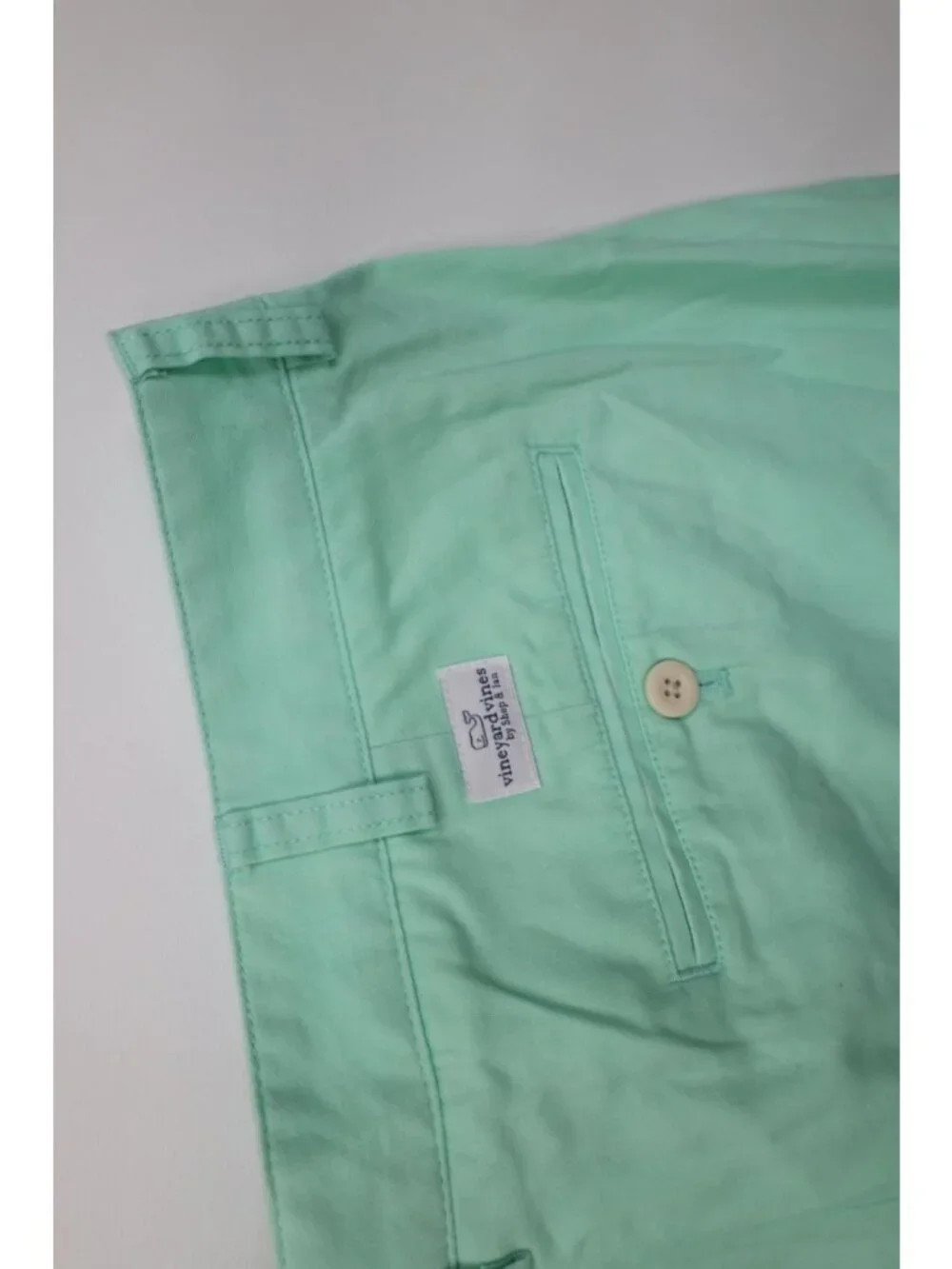 Vineyard Vines Mens 40 Flat Front Cotton Club Golfing Golf Chino Shorts Green